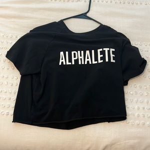 Alphalete cropped t